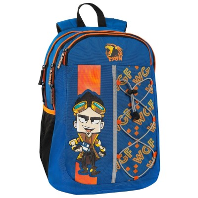 Zaino Scuola 3 Scomparti Lyon Gamer WGF Nuova Collezione...