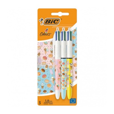 copy of Confezione da 3 Penne a Sfera Bic 4 Colours punta...