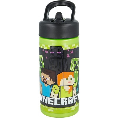 Borraccia Playground in PP 420 ml con Beccuccio Minecraft