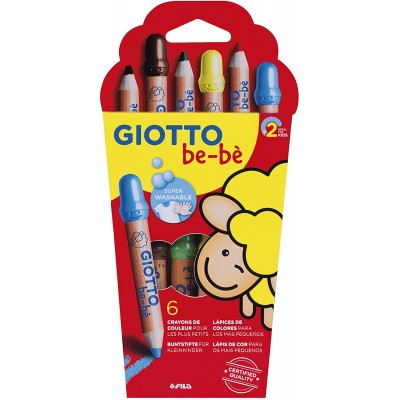 GIOTTO-BEBE - 461200 - Superpennarelli giotto be-bè punta super resistente  5 mm assortiti schoolpack da 36 - 8000825461200