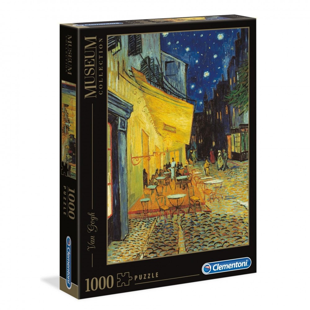 Puzzle 1000 Pezzi - Van Gogh Café Terrace at Night - Museum Collection  Clementoni